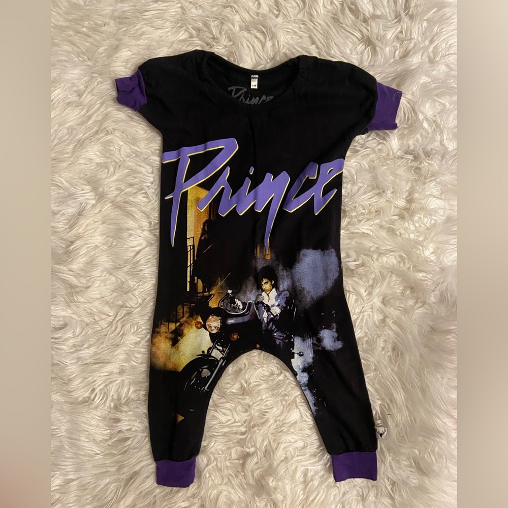 Prince Black and Purple Kids One Piece